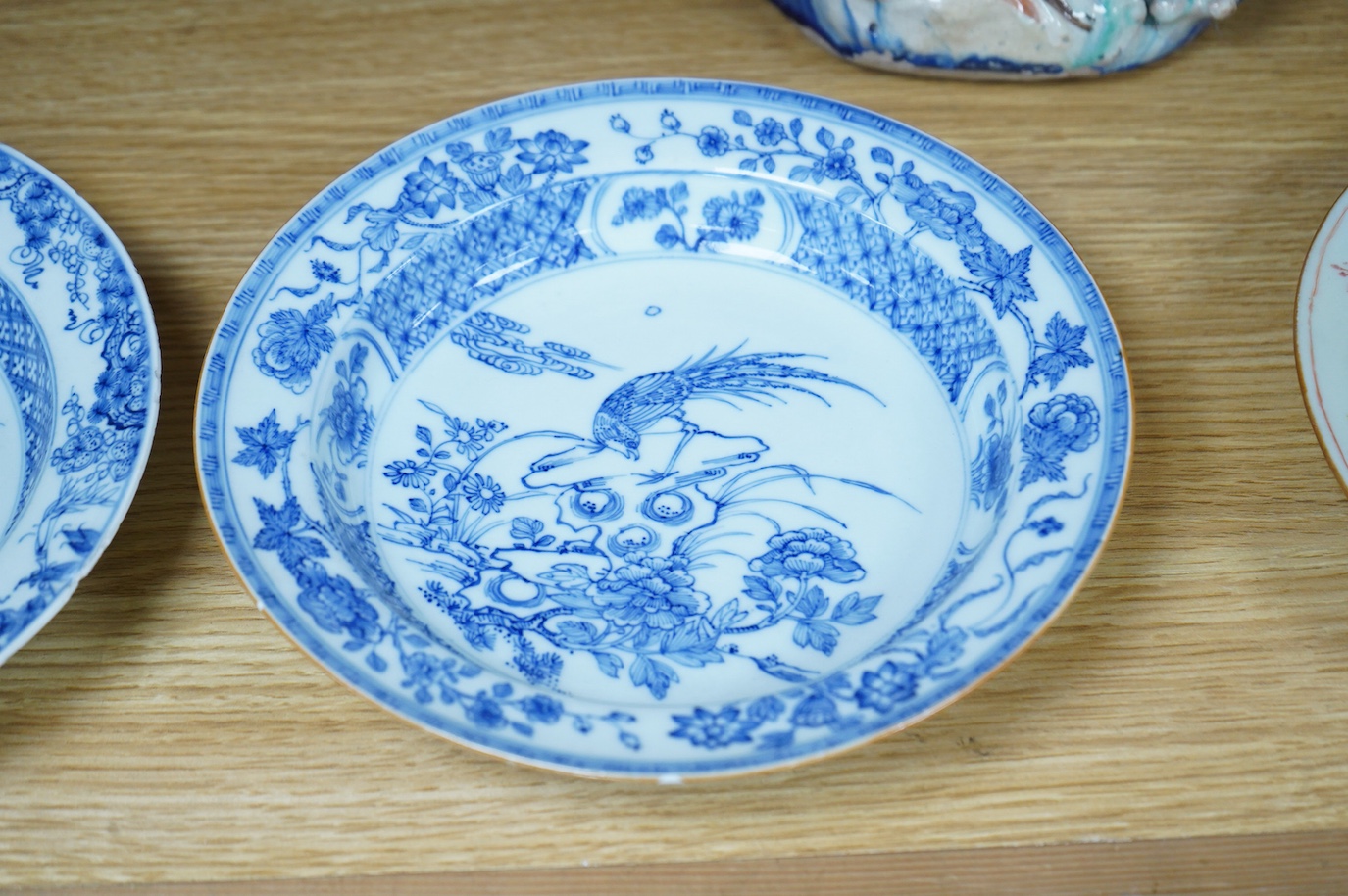 Two Chinese blue and white plates, Yongzheng, 22cm